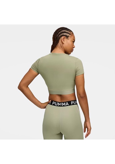 Puma Strong Tee - Short Yeşil Kadın Crop T-shirt 52680582 Yeşil