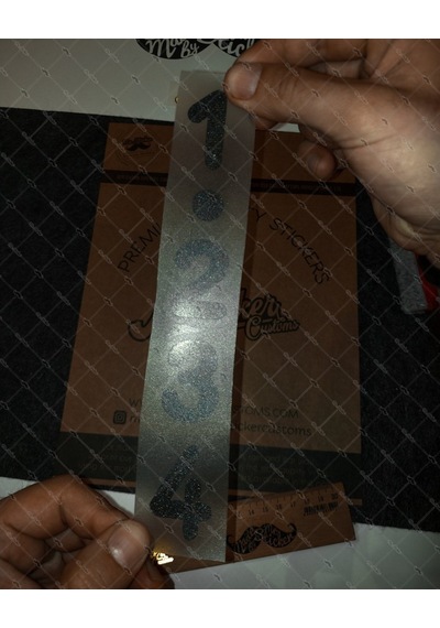 Bay Etiket Rfhlm73 Reflektif 1 2 3 4 Vites Sticker Siyah Renk