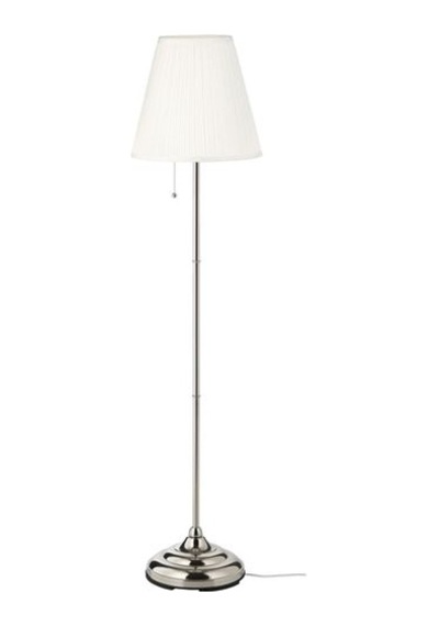 Ikea Årstıd Yer Lambası, Beyaz-nikel Kaplama, 155 Cm Diğer