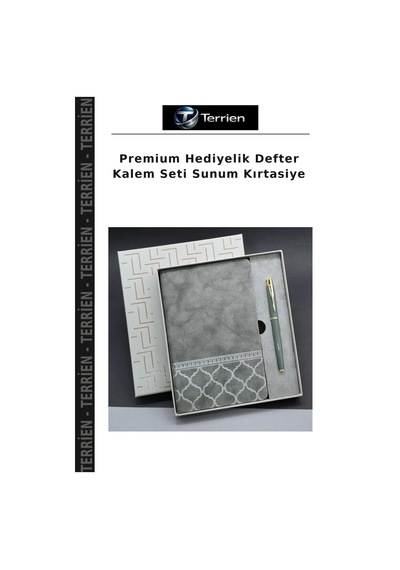 Premium Hediyelik Defter Kalem Seti Sunum Kırtasiye Çok Renkli