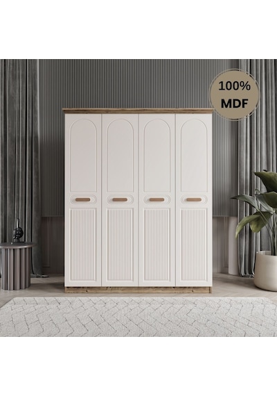 Pera 4 Kapak Mdf Gardırop Aytaşı