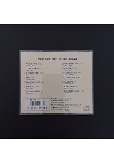 Count Basie Best Live Performance Cd