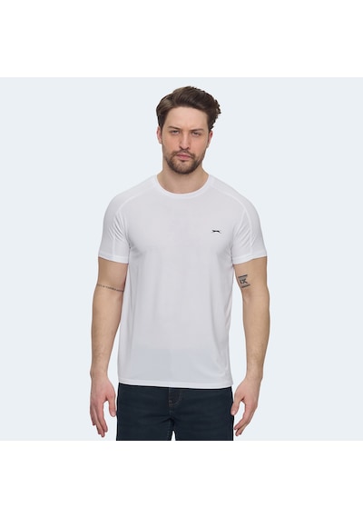 Slazenger VISHAL KTN Erkek  Beyaz Tişört