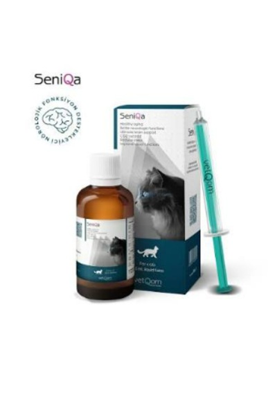 Vetqom Seniqa Kedi İçin Yaşlanma Karşıtı, Zihinsel Fonksiyon & Organ Sağlığı Destekleyici Takviye