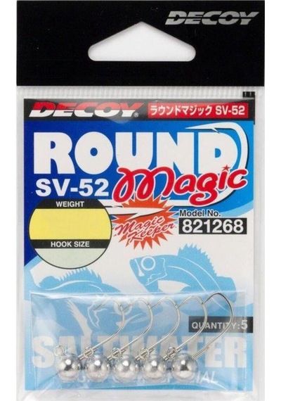 Decoy Sv-52 Round Magic Jh Jig Head No6 0.9g