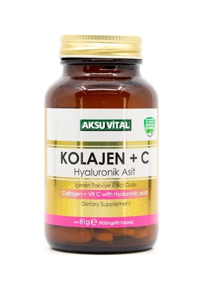 Aksu Vital Kolajen C Vitamini & Hyaluronik Asit 90 Tablet