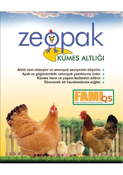 Zeopak Zeolit Hayvan Altlığı-100 Kg