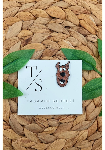 Rozet Metal Çanta Şapka Takı Aksesuar Scooby Doo Danua Köpek Çok Renkli