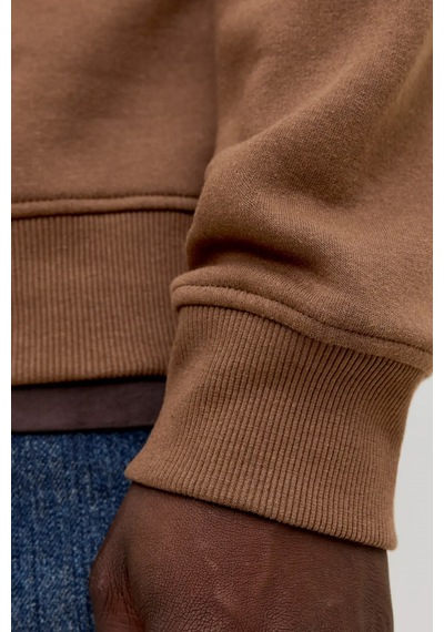 Jack & Jones Jjaero Erkek Sweatshirt Kahverengi