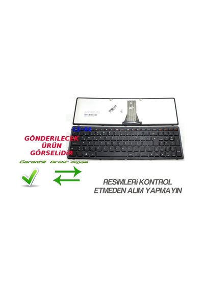 Lenovo G500s, Z510 Serisi Notebook Klavye Siyah Tr / Kl0401