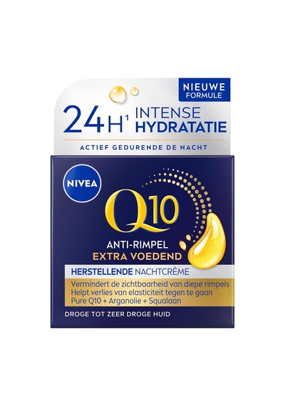 Tr Q10 Kırışıklık Karşıtı Ekstra Besleyici Gece Bakım Kremi 50ml, Kuru Ve Olgun Ciltler, Argan Yağı
