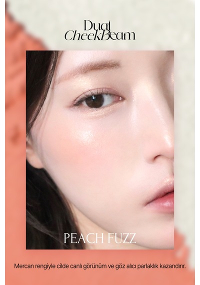 Allık Ve Aydınlatıcı Paleti + Fırça Seti Muzıgae Mansıon Dual Cheek Beam Set 02 Peach Fuzz 18180249