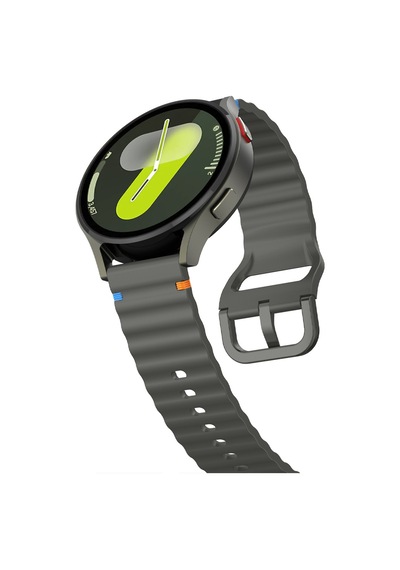 Huawei Watch Gt2 46 Gt2 Pro 46 İle Uyumlu Dalga Desenli Tokalı Yumusaş Soft Silikon Kordon