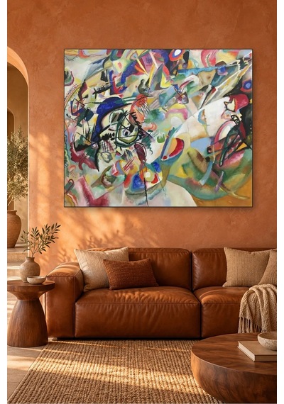 Fida Kandinsky Kompozisyon Vıı Canvas Tablo Çok Renkli