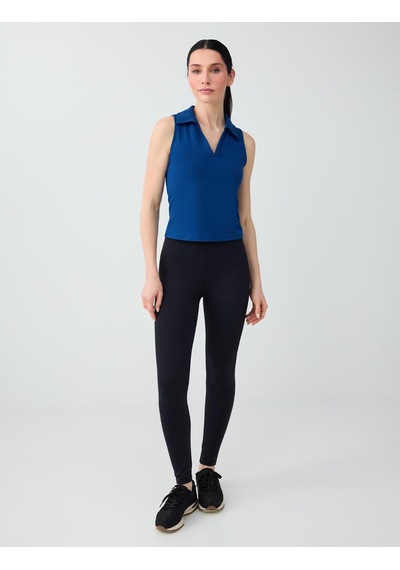 Jimmy Key Kobalt Polo Yaka Kolsuz Dar Kesim Örme Bluz 6sw036794165