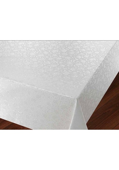 Pvc Astarlı Muşamba Masa Örtüsü 514 Beyaz