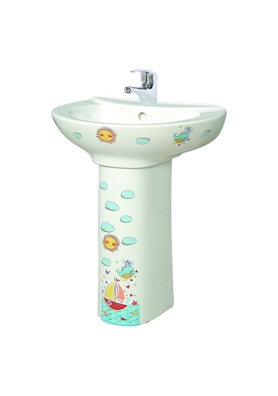 Idevit Afacan Çocuk Lavabo + Ayak Hariç-Hariç