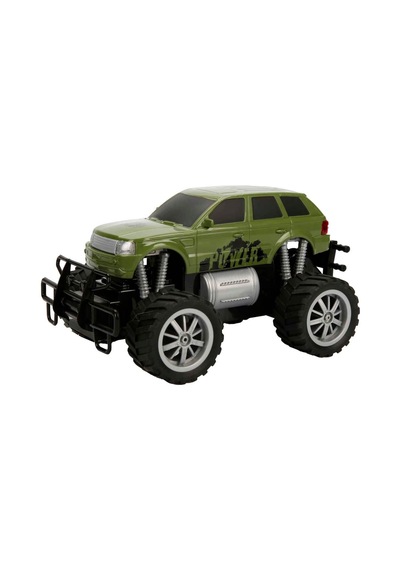 1:18 Uzaktan Kumandalı Jumbo Wheels Usb Şarjlı Araba - Yeşil Jeep 27752 Çok Renkli