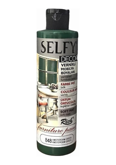 Rich Selfy Decor Vernikli Boya 240Cc - Amsterdam Green 848