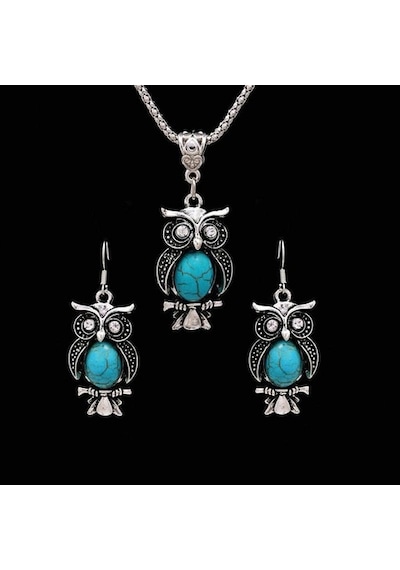 Otantik, O1Aa Zircon Taşlı Takı Seti, Kolye, Küpe Yeni Yil Hediye