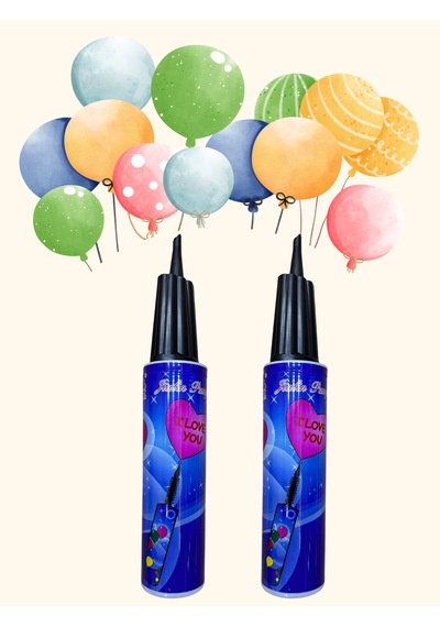 2'li Kutlama & Cinsiyet Partisi Balon Pompası Hızlı Ve Kolay