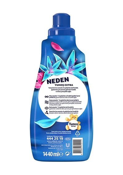 Yumoş Extra Konsantre Çamaşır Yumuşatıcısı Lilyum 1440 Ml 60 Yıka 3'lü Set