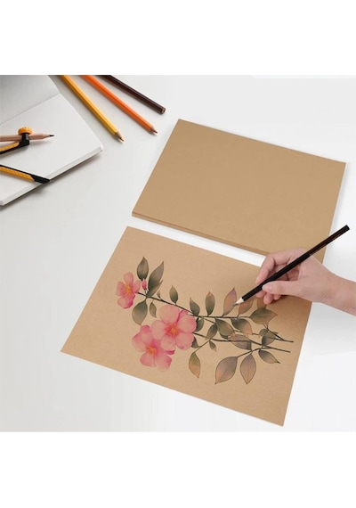 A3 Kraft Kağıt 80 Gr 25 Adet Artlantis Kraft Saman Kağıt 25 Adet