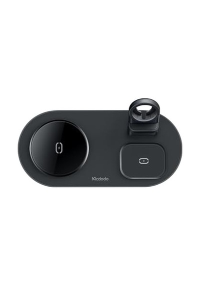 Ayrex Mcdodo Ch-7061 3in1 Manyetik 15w Kablosuz Hızlı Şarj Dock Stand Siyah