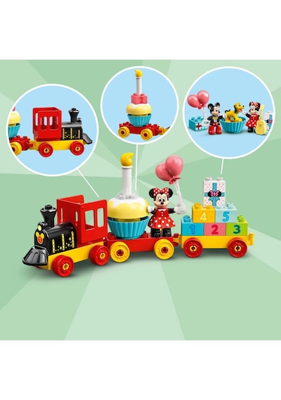 LEGO® DUPLO® Disney™ Mickey ve Minnie Doğum Günü Treni 10941 - 2+ Eğitici Oyuncak Seti (22 Pr)