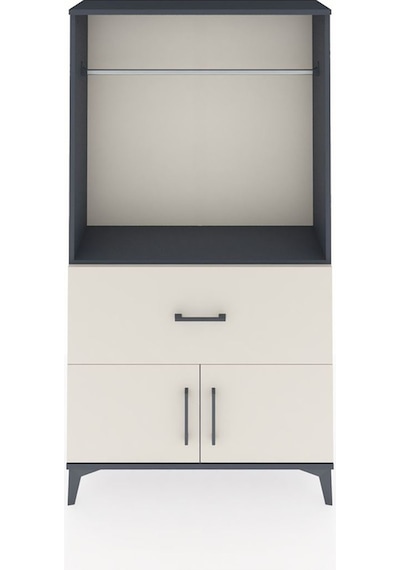 Arges Dolap Tek Raflı Tek Çekmeceli Tek Askılı 88x30x163 Antr... Antrasit Arges Dolap Tek Raflı Tek Çekmeceli Tek Askılı 88x30x163 Antr... Antrasit