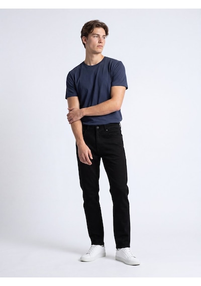 LTB Renar L Tapered Slim Orta Bel Siyah Jean Pantolon
