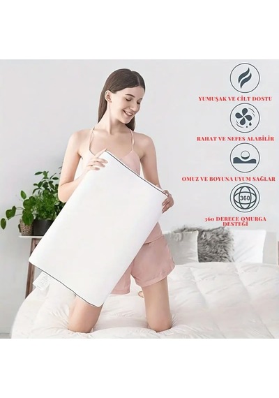 Ortopedik Visco Boyun Yastığı Boyun Düzleşmesi İçin Tamamlayıcı Ve Ergonomik Tasarım Lüks Ve Konforlu U Genel