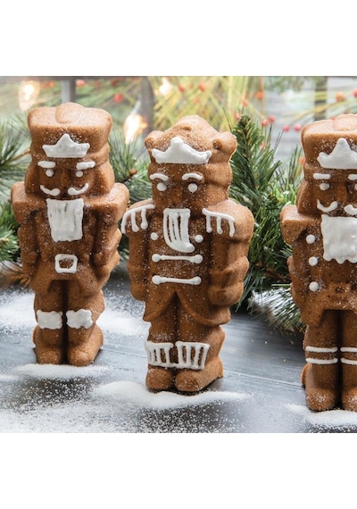 Nordicware Nutcracker Mini Kek Kalıbı - Platin