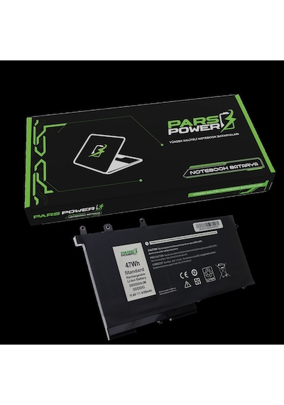 Dell Latitude 5280, P60f Batarya - Pil Pars Power