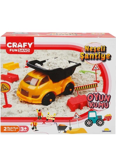 Crafy Neşeli Şantiye Oyun Kumu Seti 500 G 14 Parça