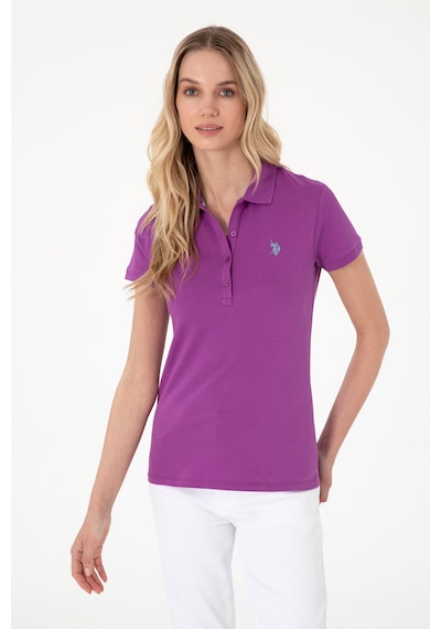 U.S. Polo Assn. Kadın Menekşe Basic Polo Yaka Tişört 50300830-VR037