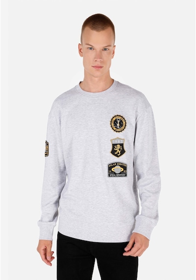 Colin's Colins Comfort Fit Erkek Gri Sweatshirt Cl1070974 Q1.v2 Lgm Gri