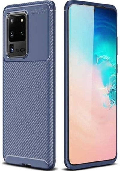 Galaxy S20 Ultra Kılıf Zore Negro Silikon Kapak Lacivert