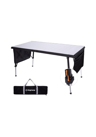 Kingcamp Granıte C14070 140x70 Cm Geniş Katlanır Lux Kamp Masası Gri