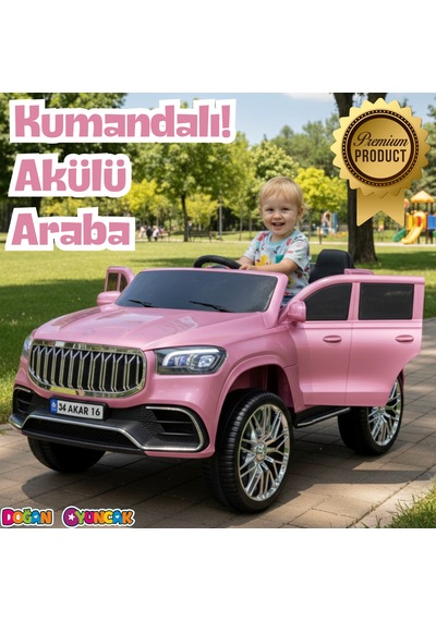 Ata Gt Pembe Uzaktan Kumandalı 4x2 12 Volt Akülü Araba - Rc Togg Akülü Araba Tog Akülü Araç Çok Renkli
