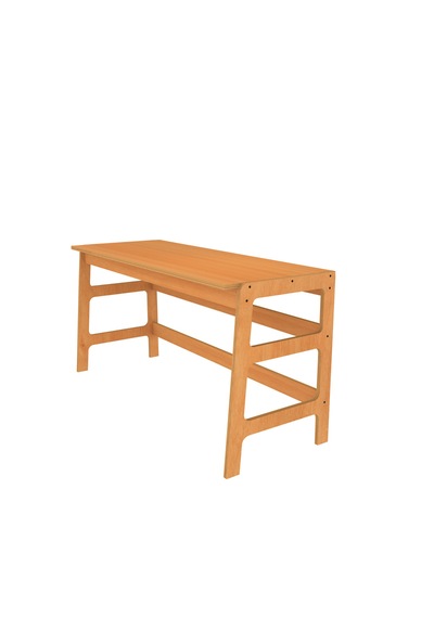 Woodesk Bohem, Ahşap, Masa Ve Köşe Kitaplık Takımı, Tik Renk Teak