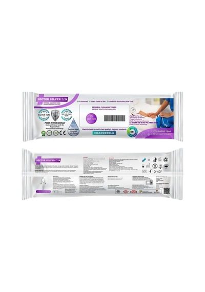 Doctor Silver Ion Gümüş İyon Biyopolimer Kitin Teknolojili 25'li Perine Temizleme Havlusu 1 Paket Sku: Smg8690010460592