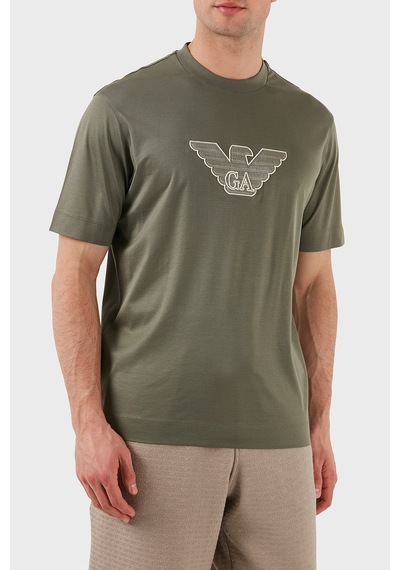 Emporio Armani Erkek T Shirt Em001033 Af10017 M8129 Haki Haki