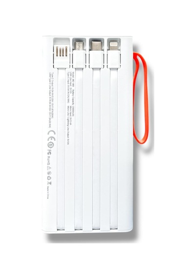 Arz-003 Powerbank Taşınabilir Hızlı Şarj Cihazı Beyaz 20000 Mah Diğer