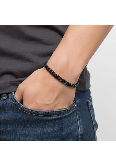 Moncuk Design Ezme Mariner Çelik Zincir Bileklik 6mm 3351czb2d12 Beyaz