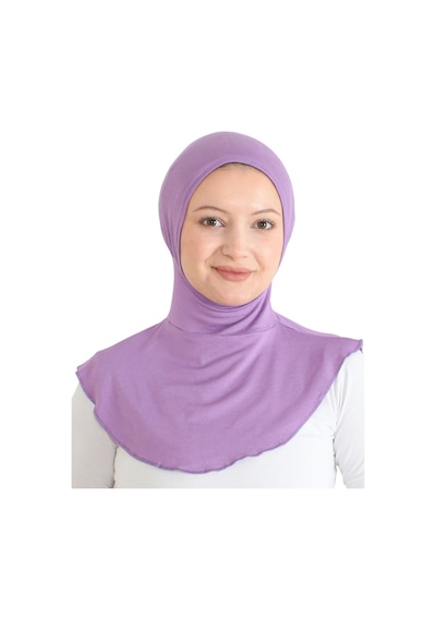 Modish Group Kadın Boyunluklu Hijab Tesettür Pratik Spor Bone - Sarı Lila