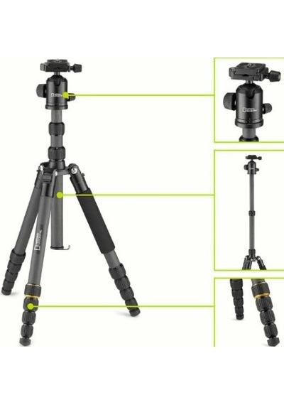National Geographic Carbon Fiber Travel Tripod With Ball Head Diğer