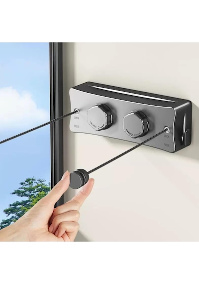 Mioji Mio CH5 Duo Portatif 40kg Dayanıklı Çek As Çamaşır Askılığı Siyah
