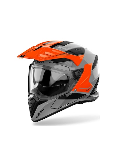 Airoh Bandit Tune Orange Gloss Kask Gri - Turuncu