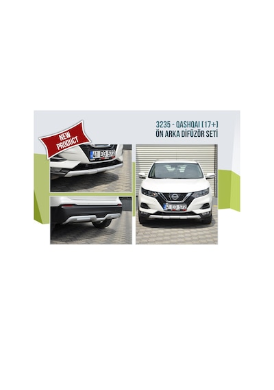Nissan Qashqai Difüzör Ön Arka Tampon Koruma 2018-2019-2020 N11.20956